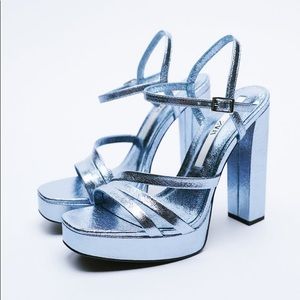 ZARA Strappy Platform Sandals [Size 8] LIKE NEW